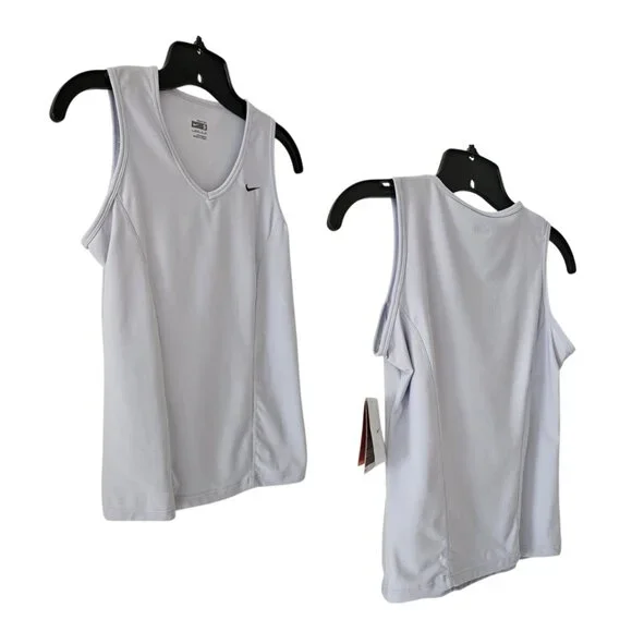 Nike Women's Dri-Fit V-Neck Sleeveless Tank Top | NWT | Small | Light Blue - Picture 5 of 12